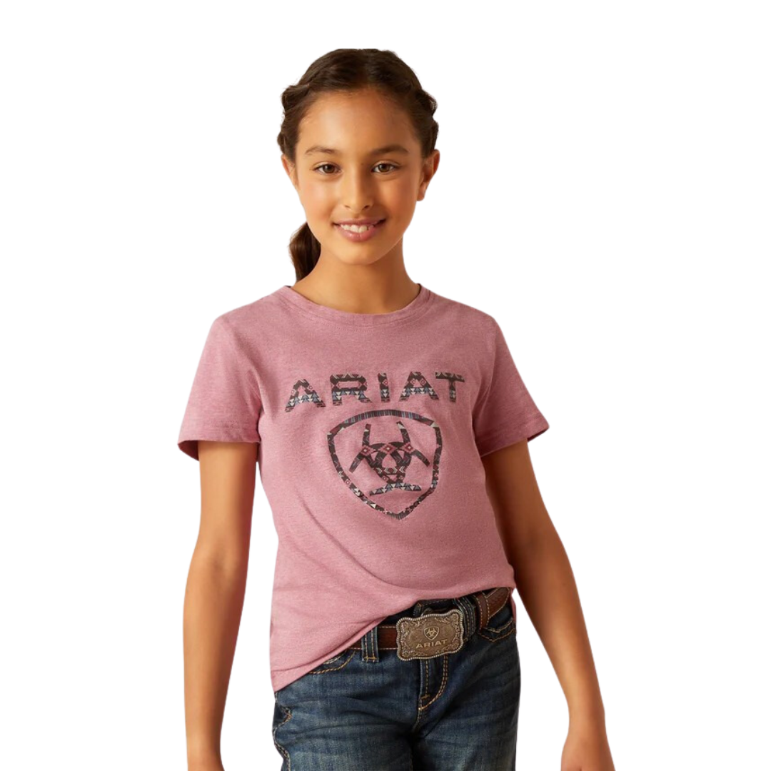 Ariat Youth Girl's Rosa Mesa Heather Tee Shirt