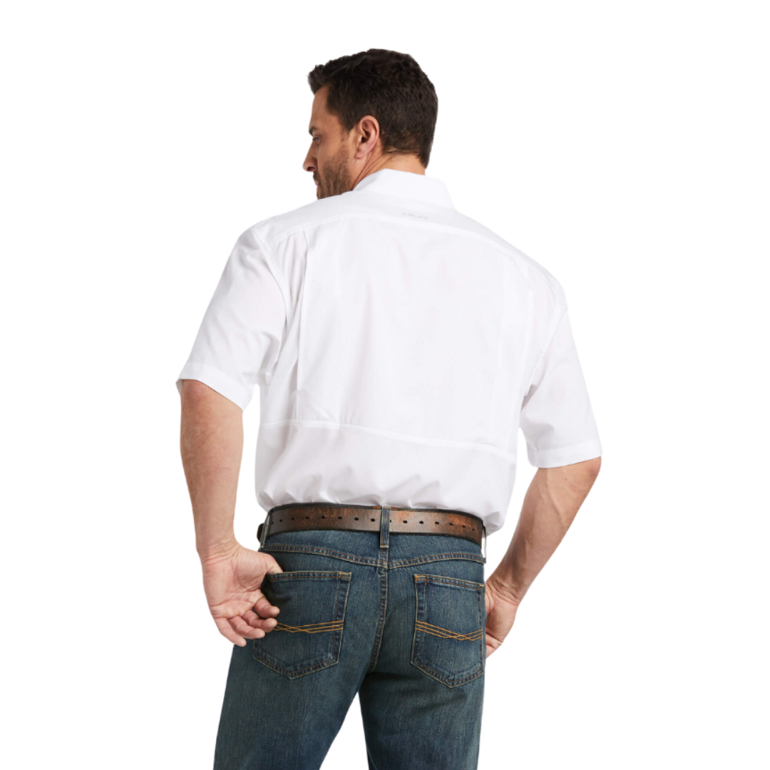 Ariat Men's Venttek Classic Fit White Shirt