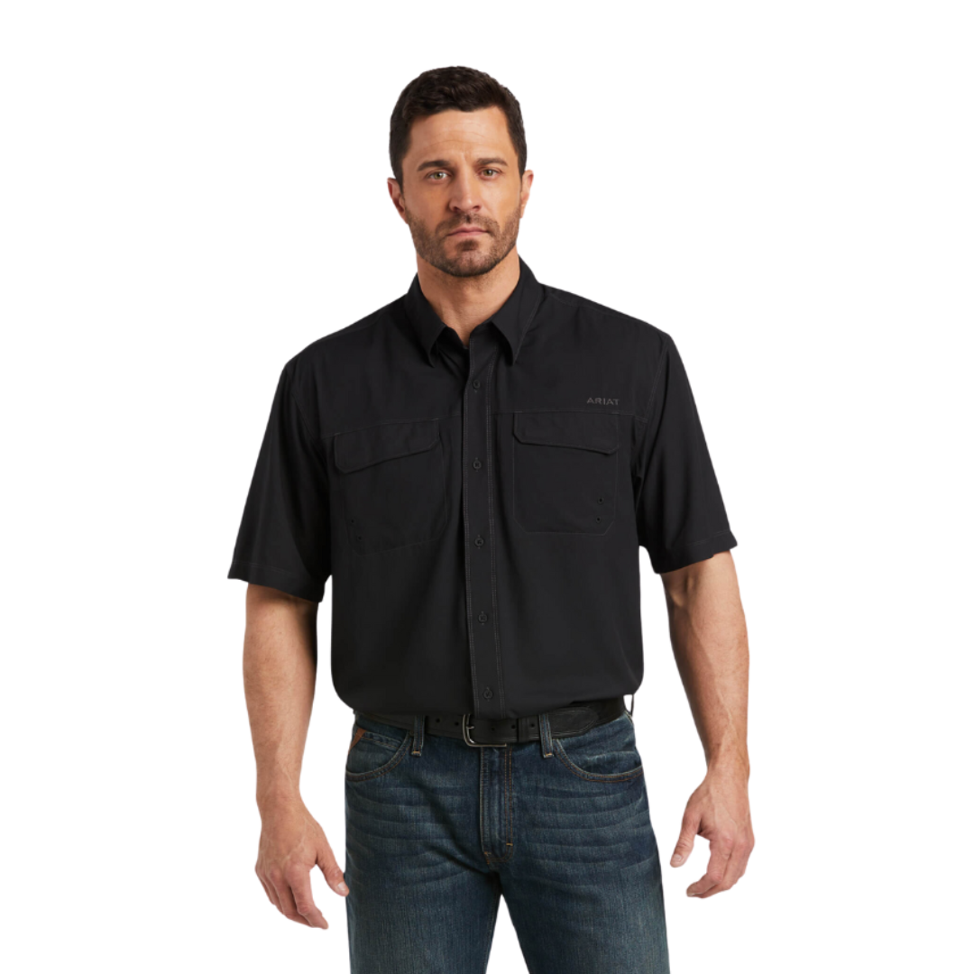 Ariat Men's Venttek Outbound Classic Fit Black Shirt