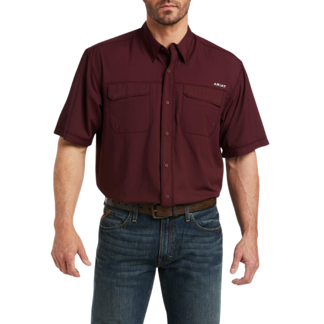 Ariat Men's Venttek Outbound Classic Fit Berry Bark Shirt