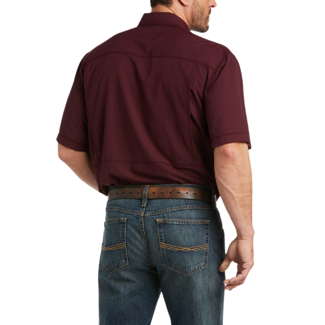 Ariat Men's Venttek Outbound Classic Fit Berry Bark Shirt
