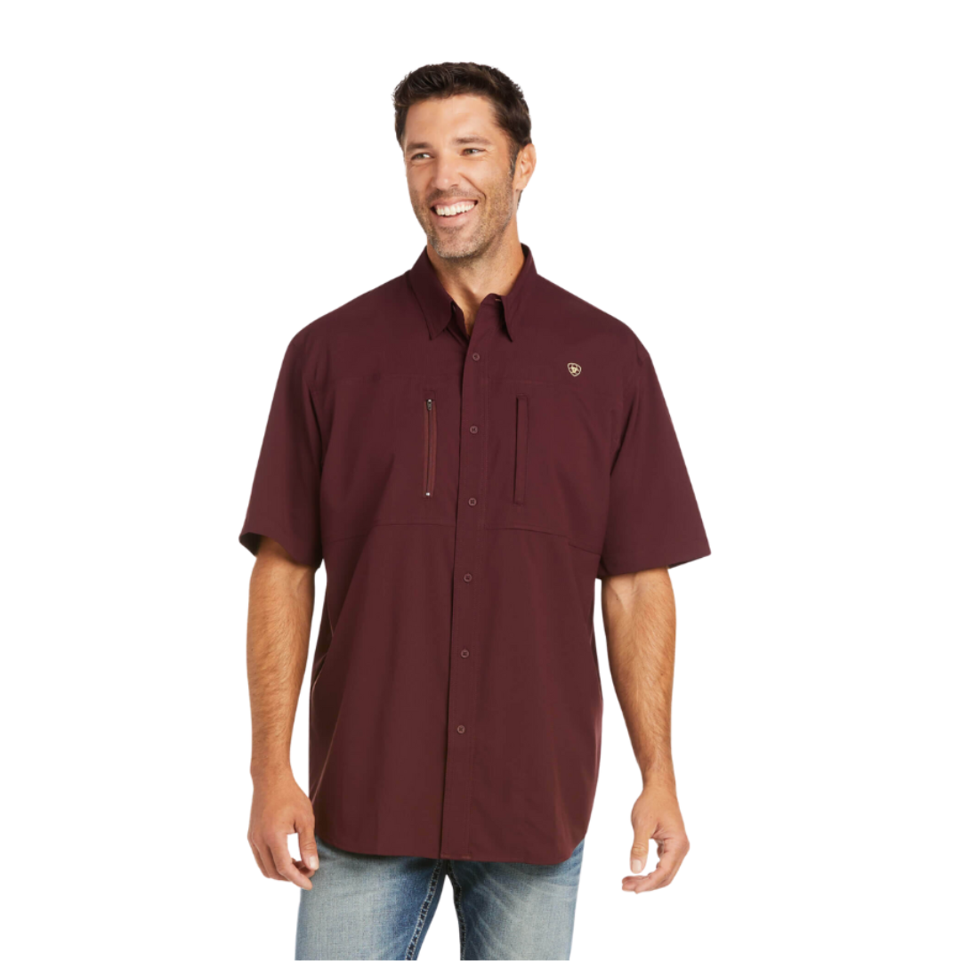 Ariat Men's Venttek Classic Fit Malbec Shirt