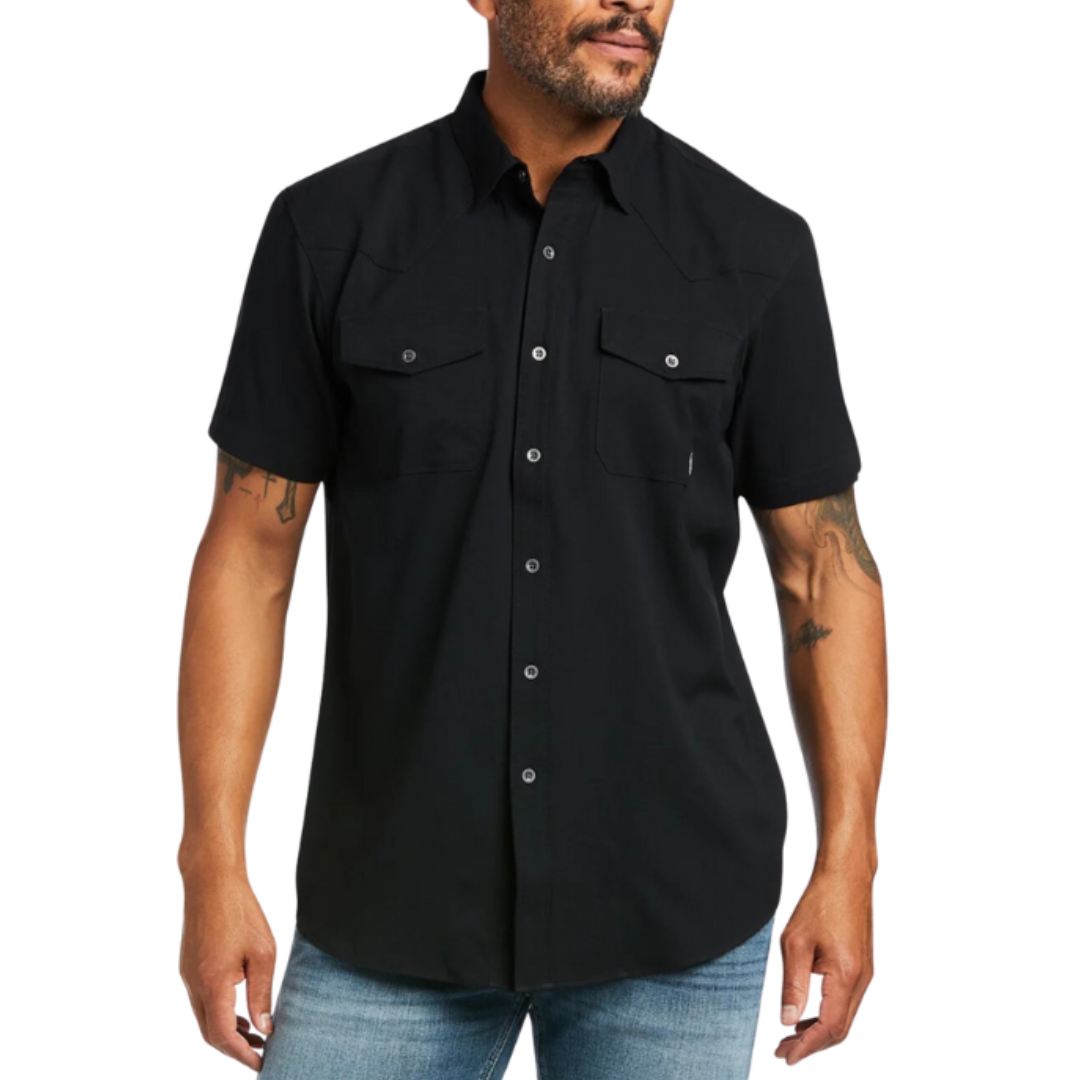 Ariat Men's Ventek Western Black Shirt
