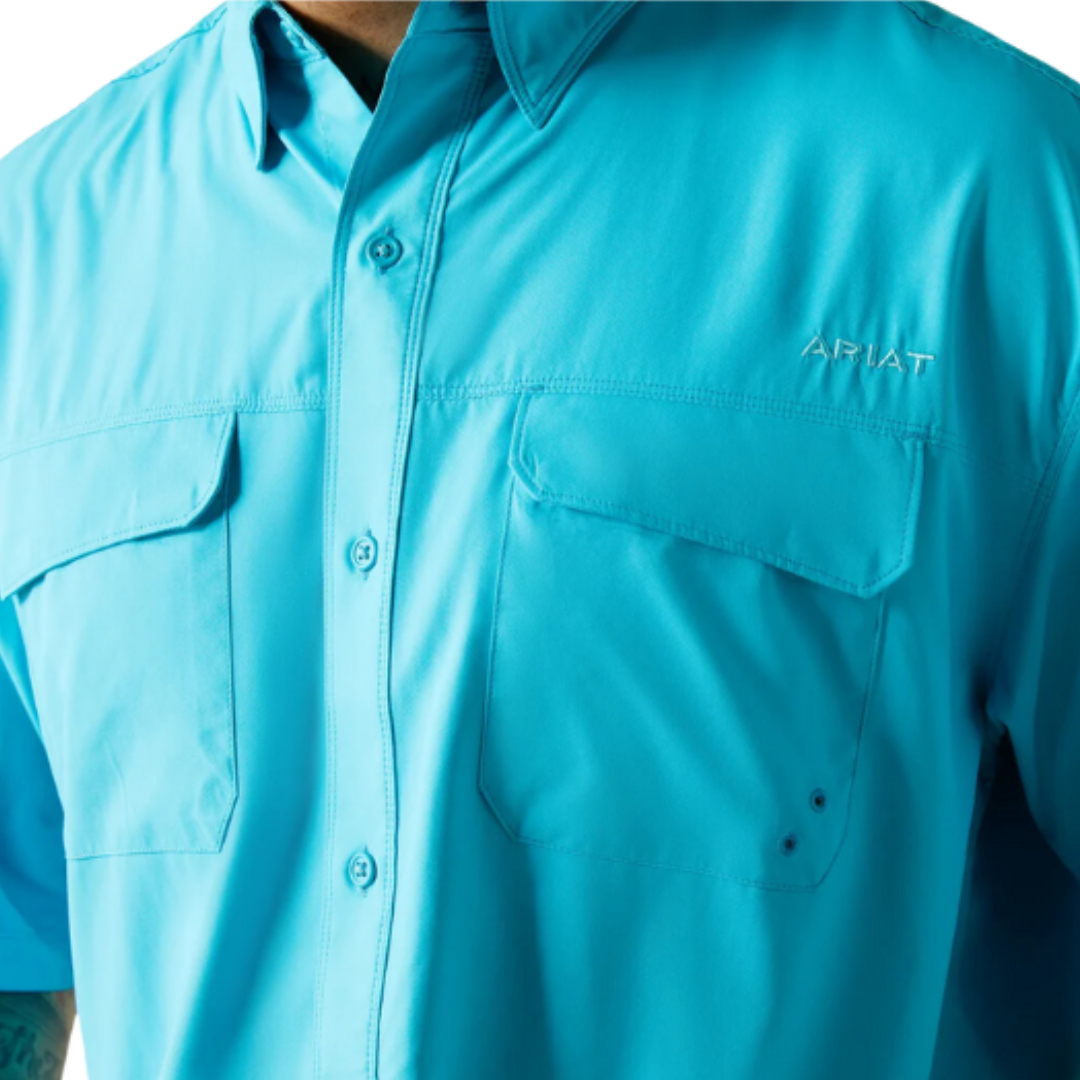 Ariat Men's Venttek Outbound Reef Turquoise Shirt