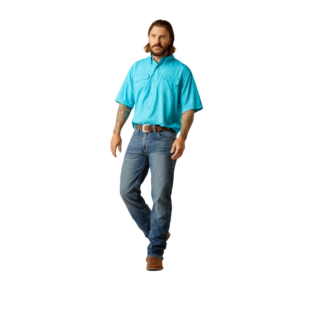 Ariat Men's Venttek Outbound Reef Classic Turquoise Shirt