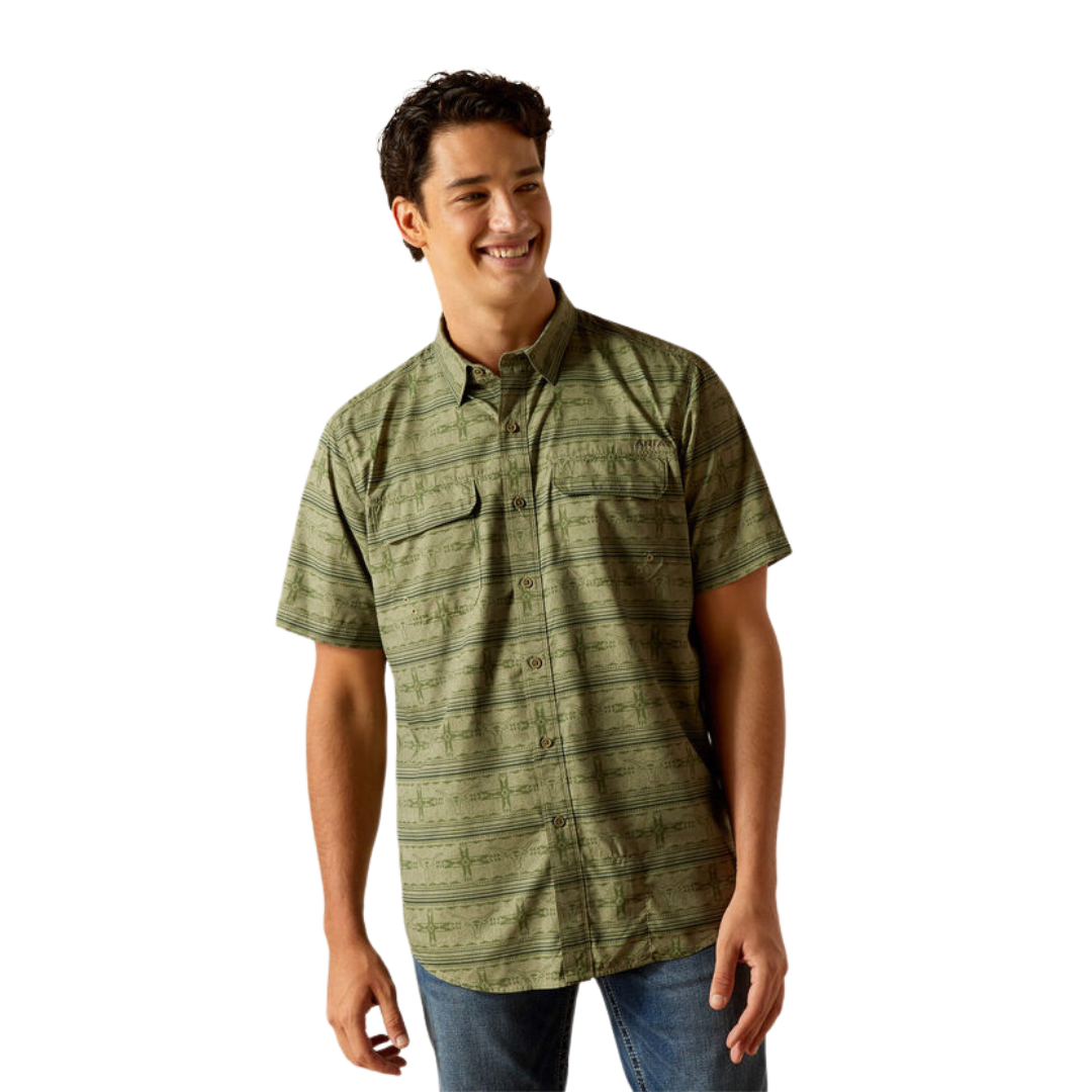Ariat Men's Venttek Outbound Clover Green Shirt