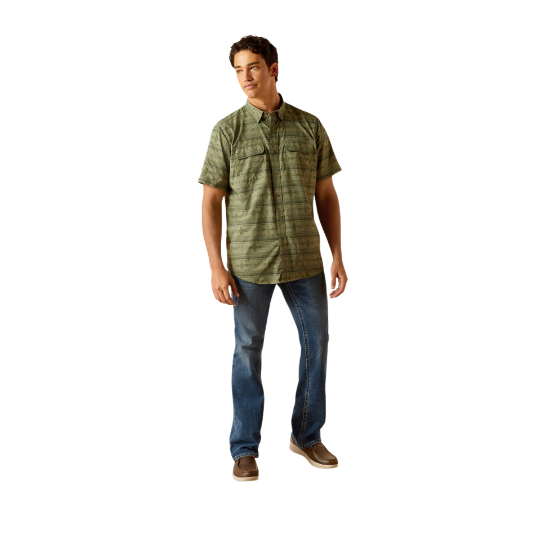 Ariat Men's Venttek Outbound Clover Green Shirt