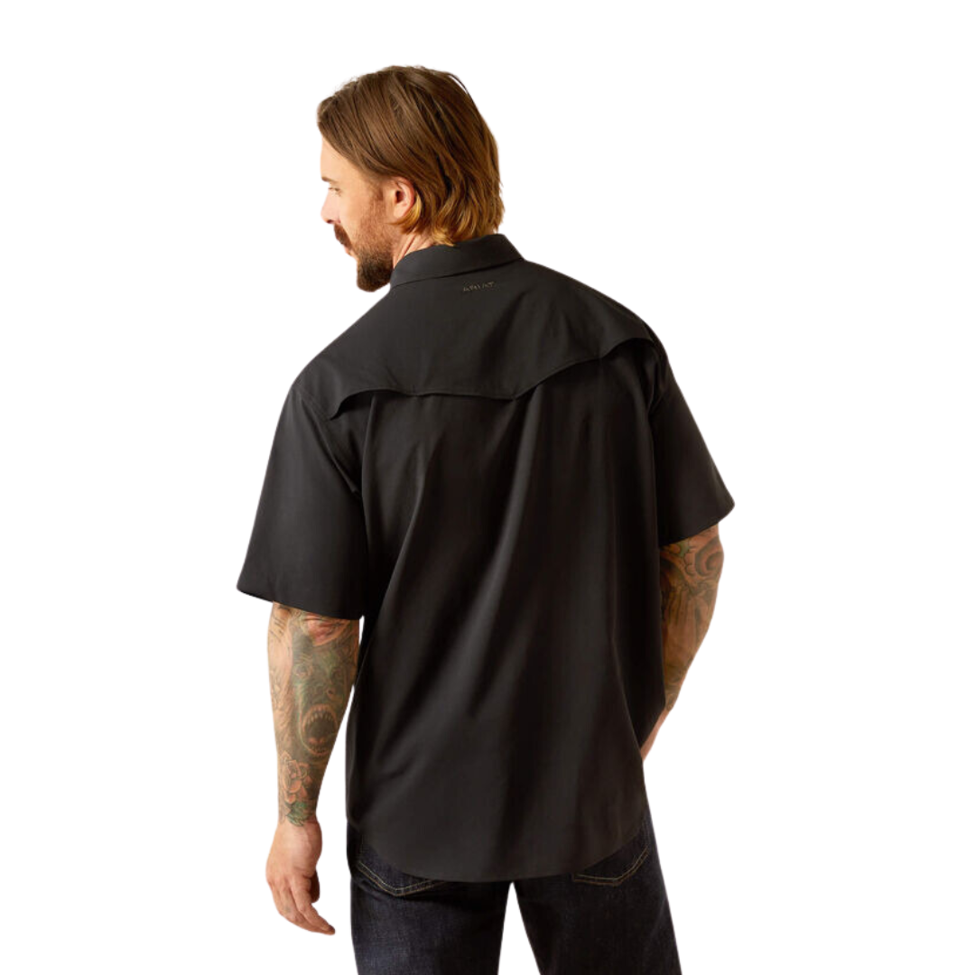 Ariat Men's Western Venttek Classic Fit Black Shirt