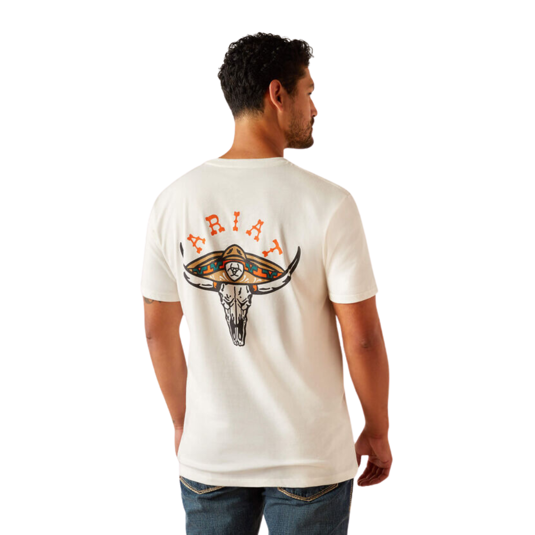 Ariat Men's Mexicali Antique White Tee Shirt