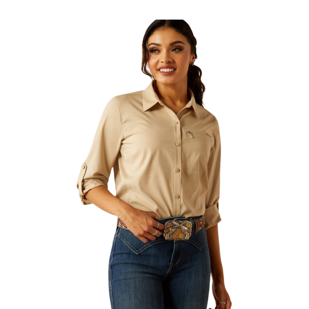 Ariat Women's VentTEK Stretch White Pepper Shirt