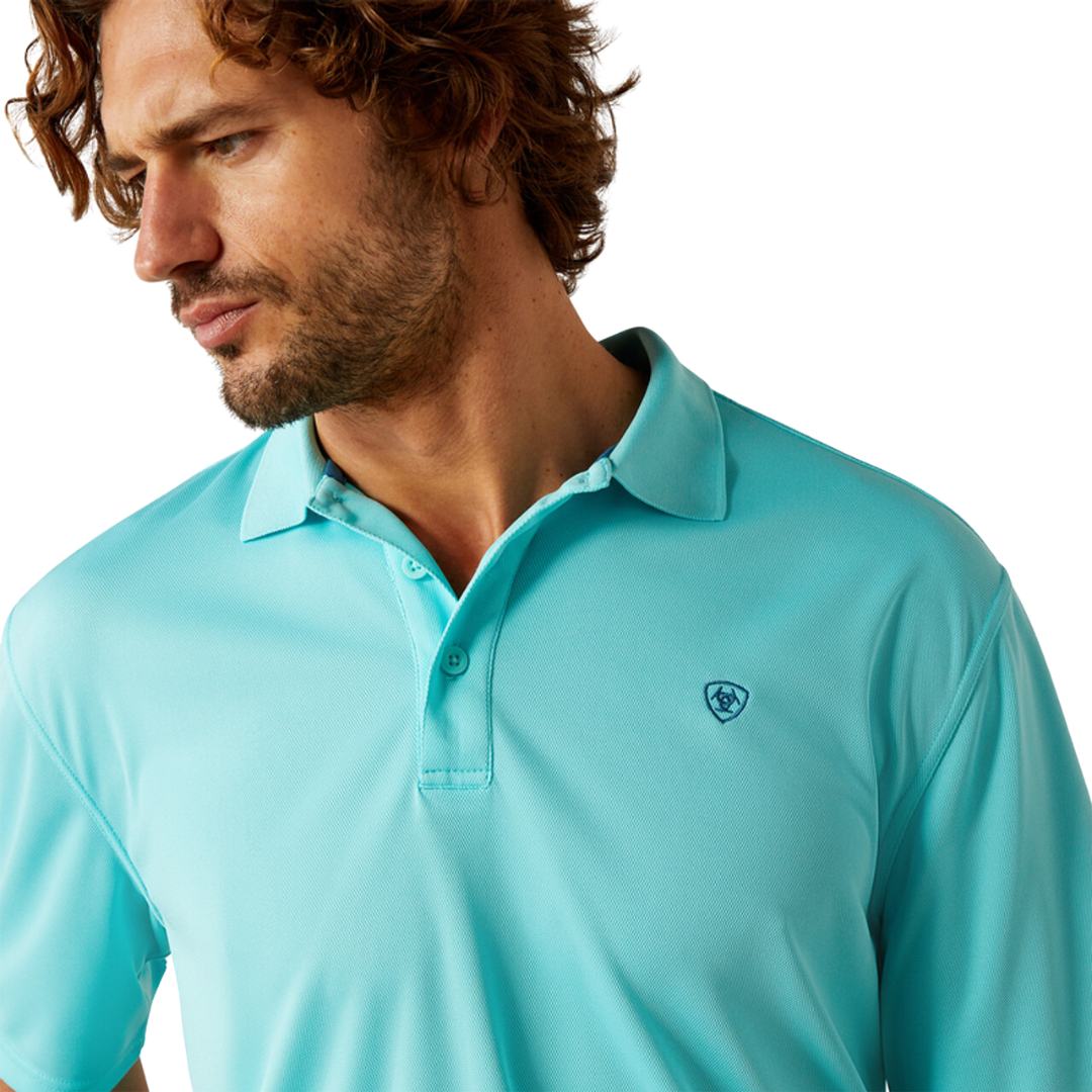 Ariat Men's Tek Polo Radiance Blue Shirt