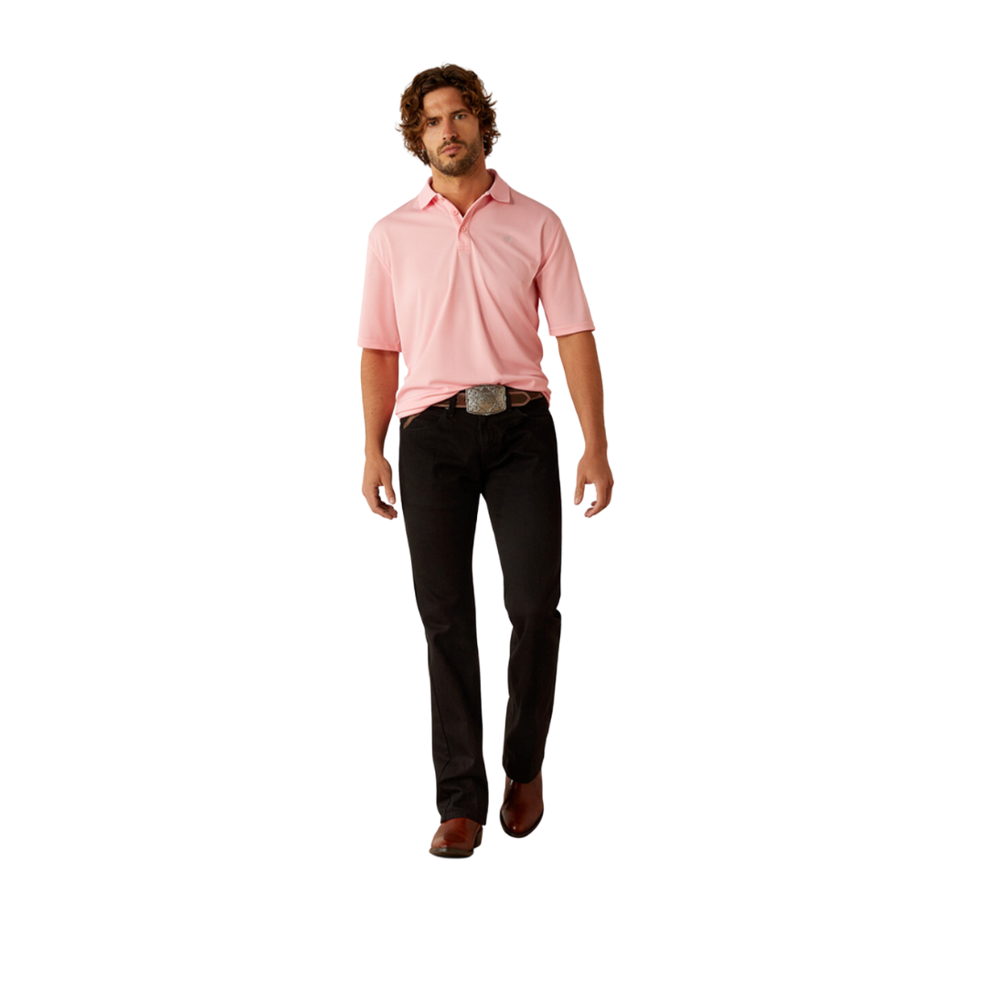 Ariat Men's Tek Polo Pink Shirt