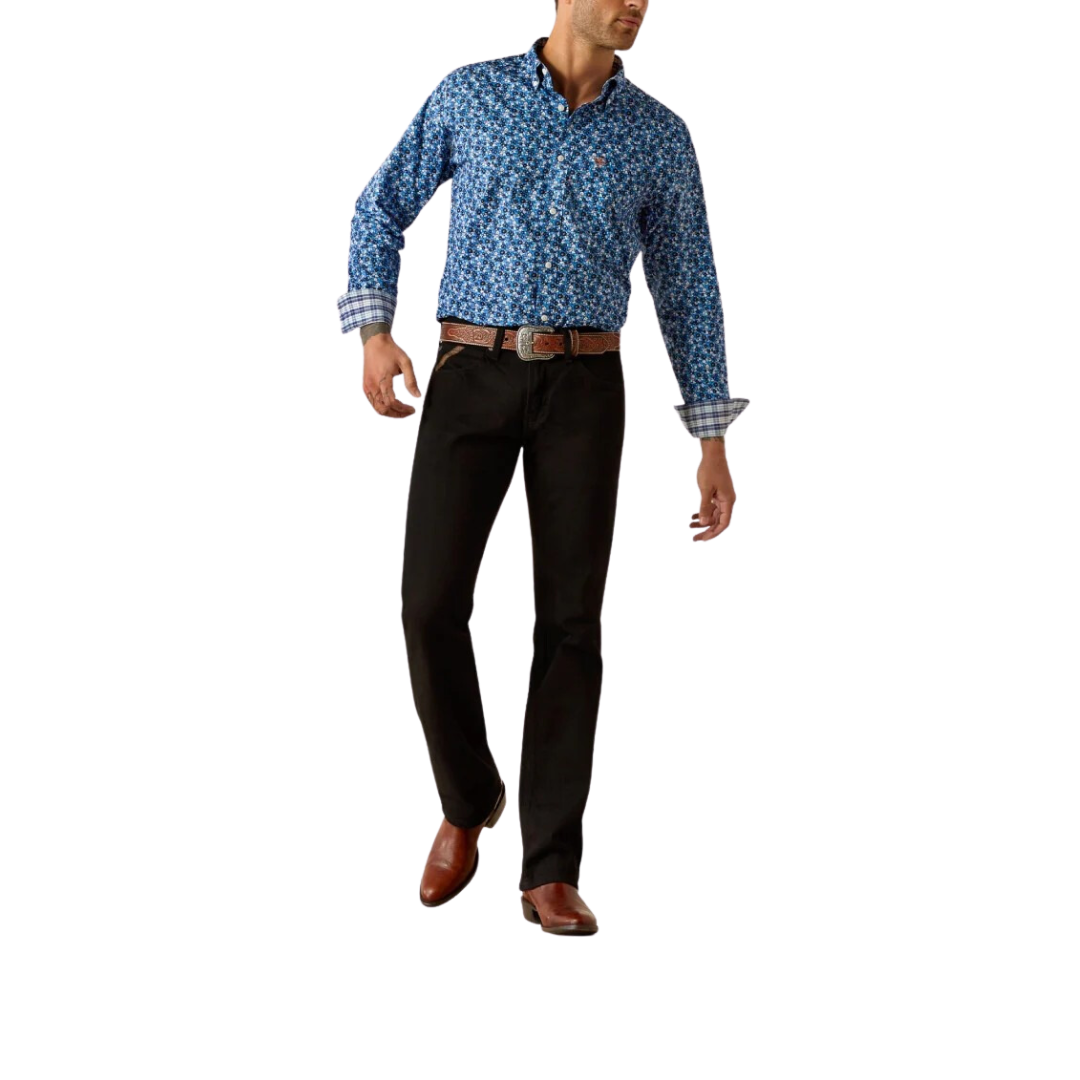 Ariat Men's Brighton Long Sleeve Blue Shirt