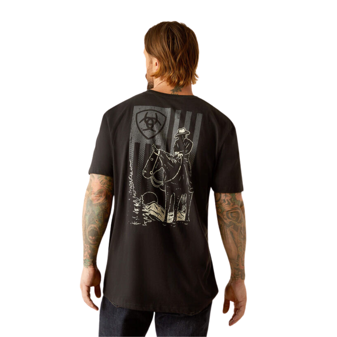 Ariat Men's Big Sky Freedom Black Tee Shirt