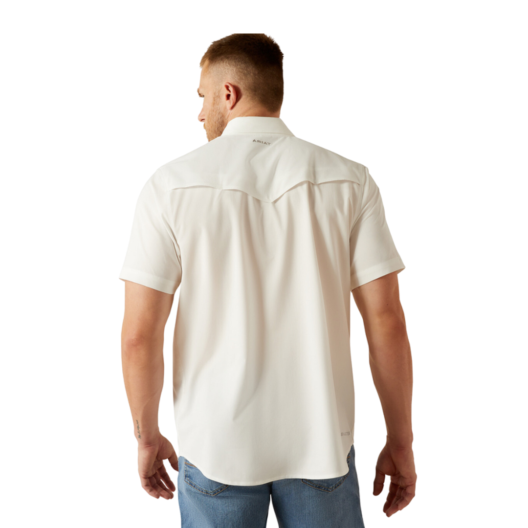 Ariat Men's Venttek Western Fitted White Shirt