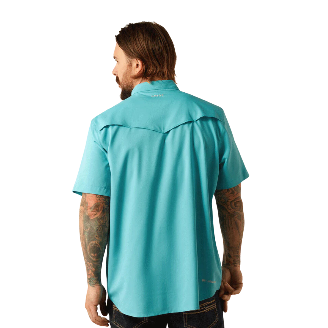 Ariat Men's Venttek Western Fitted Maui Blue Shirt