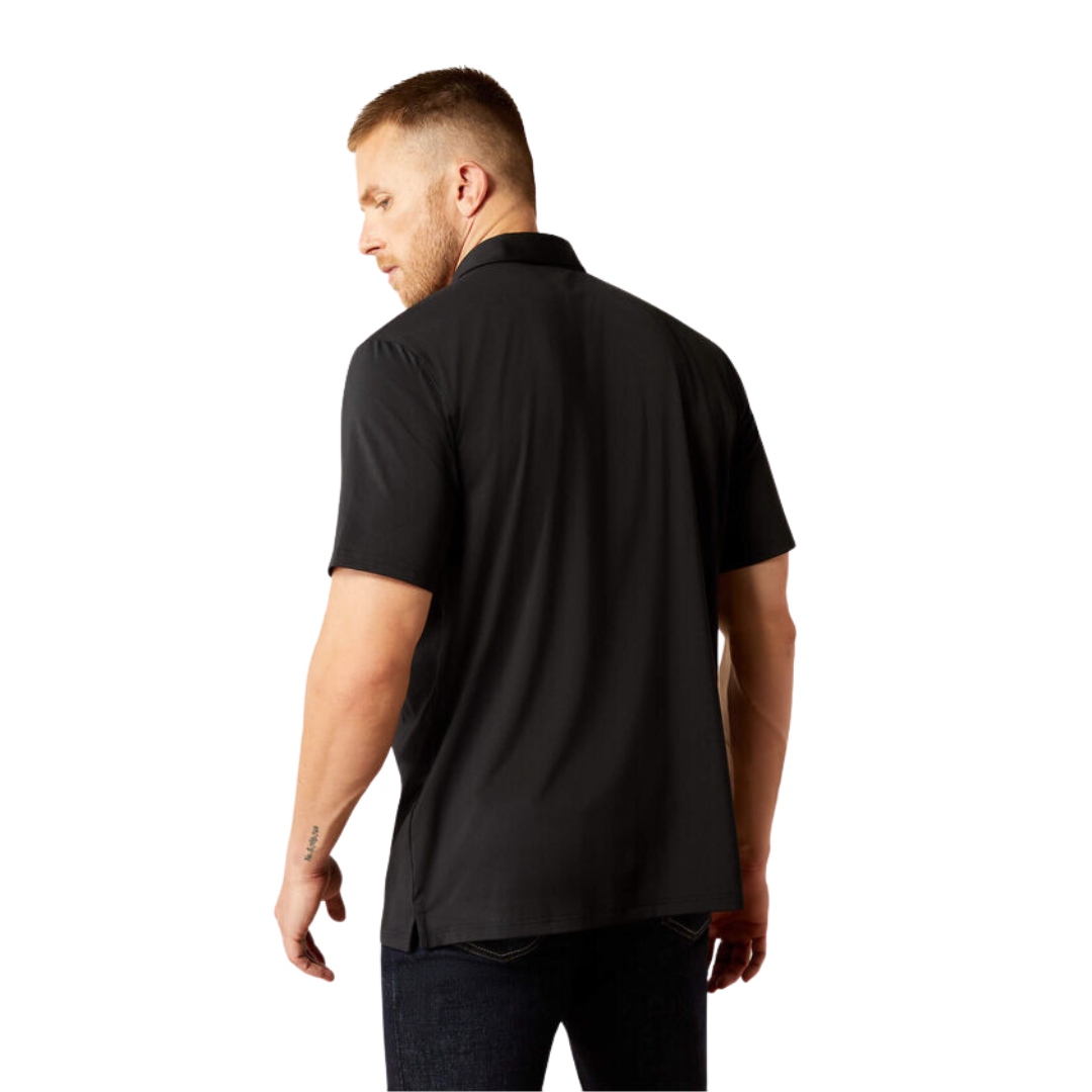 Ariat Men's 360 Airflow Polo Black Shirt