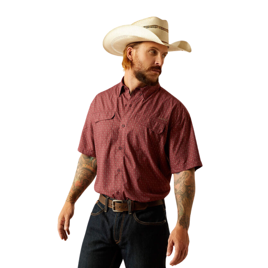 Ariat Men's Venttek Outbound Red Mahogany Shirt