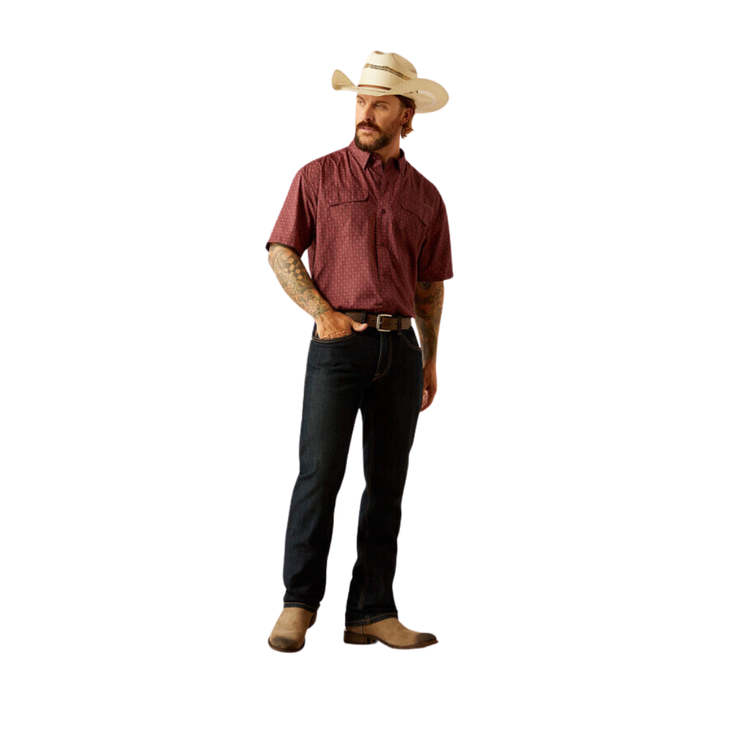 Ariat Men's Venttek Outbound Red Mahogany Shirt