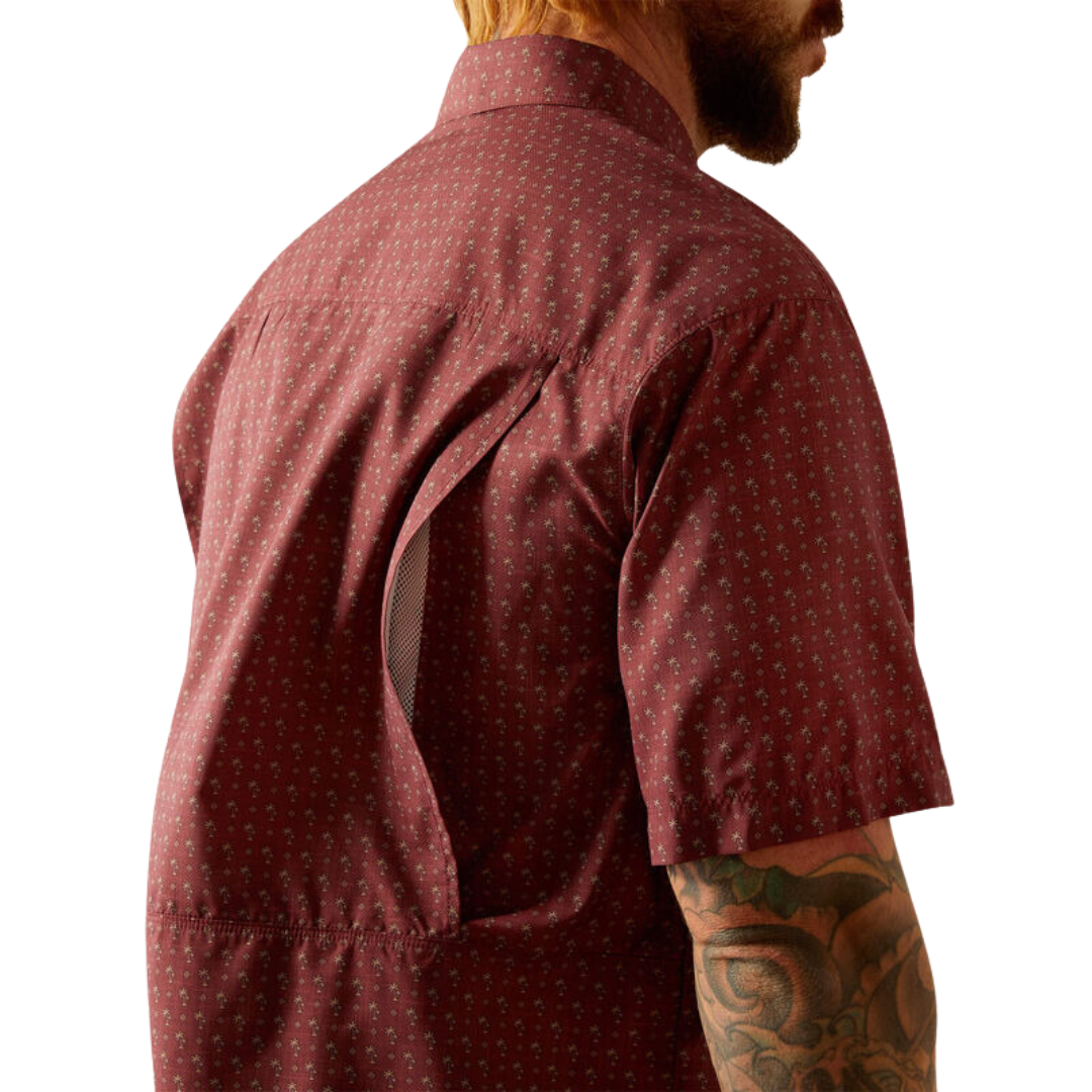 Ariat Men's Venttek Outbound Red Mahogany Shirt