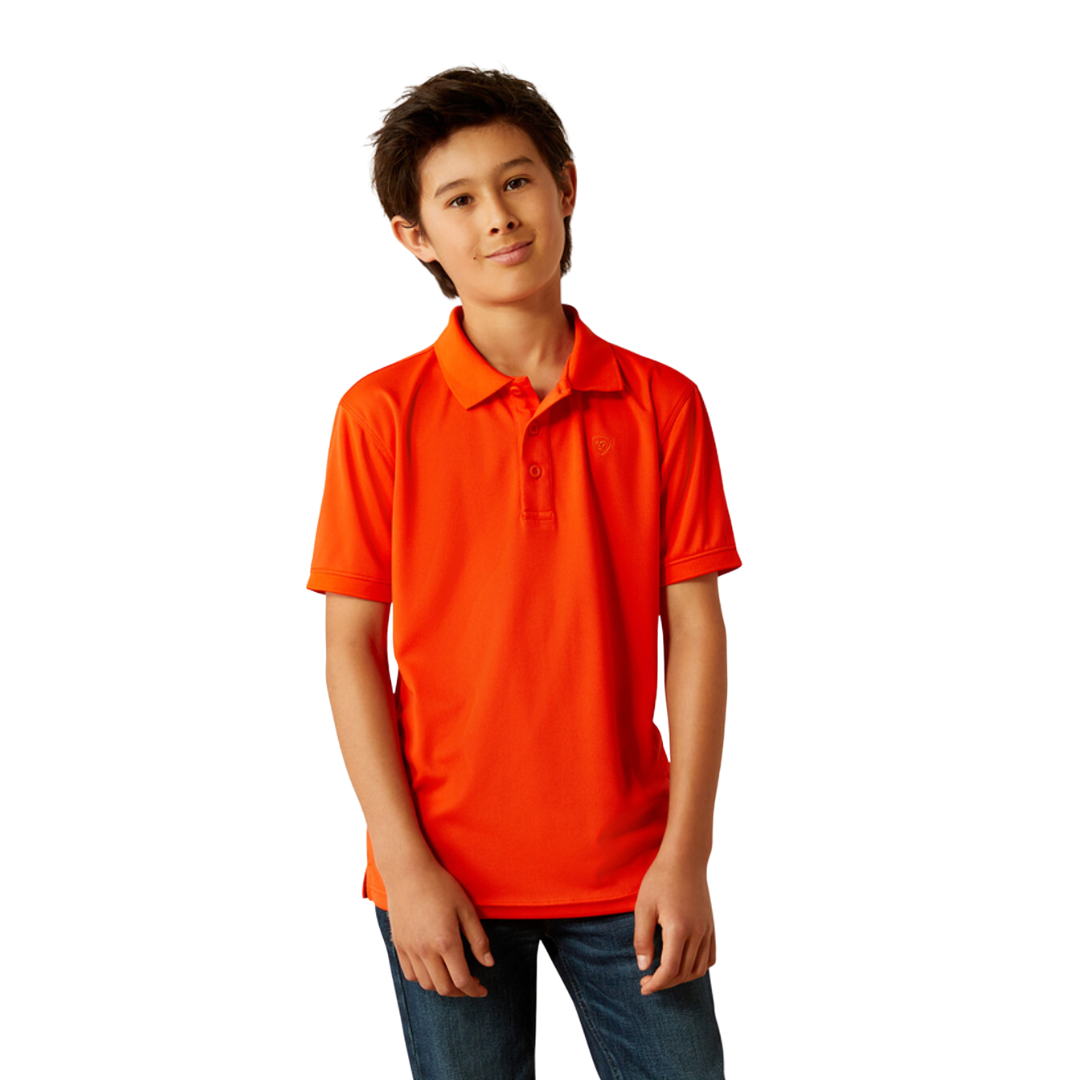 Ariat Youth Boy's Tek Cherry Tomato Shirt