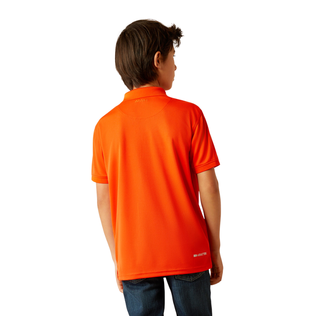 Ariat Youth Boy's Tek Cherry Tomato Shirt