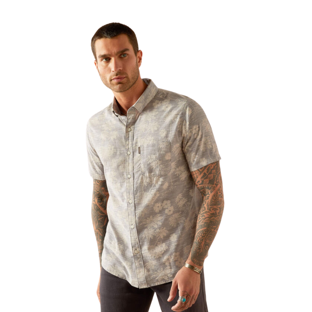 Ariat Men's Morris Modern Fit Grey Shirt