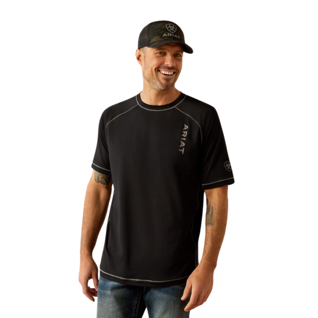 Ariat Men's 360 Airflow Black Tee Shirt
