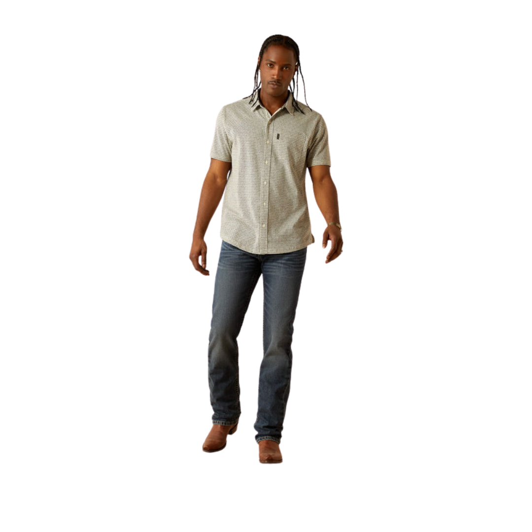 Ariat Men's Retro Button Down White Shirt