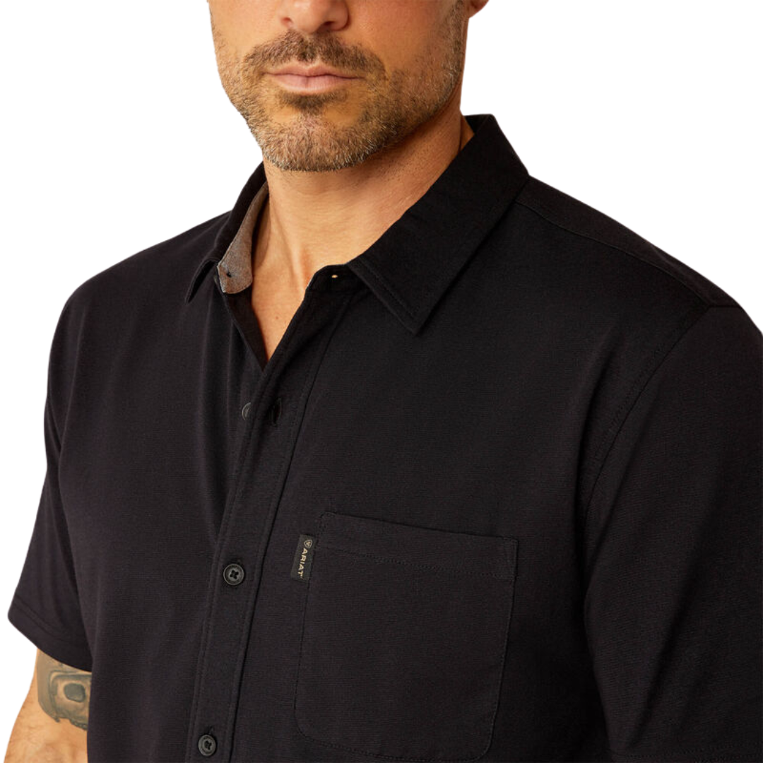 Ariat Men's Retro Button Down Black Shirt
