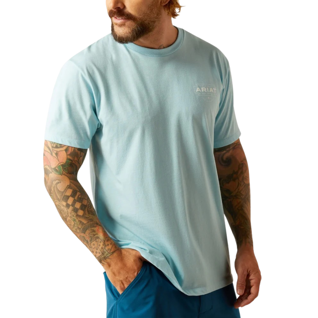 Ariat Men's Southwest Light Blue Tee Shirt