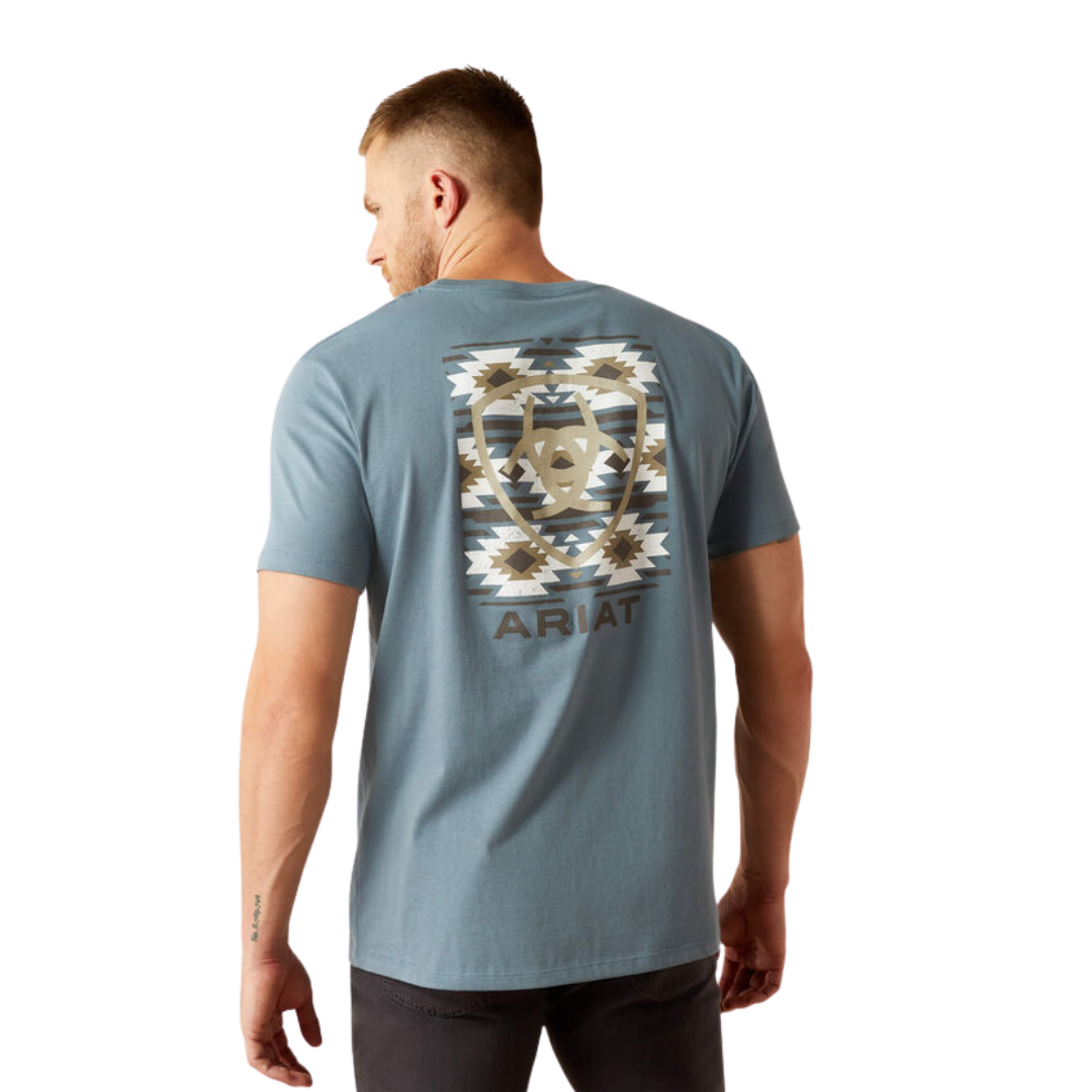 Ariat Men's Eagle Rock Light Denim Tee Shirt