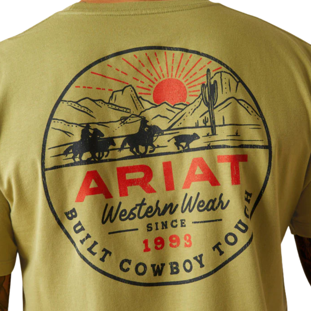 Ariat Men's Full Circle Tent Green Tee Shirt