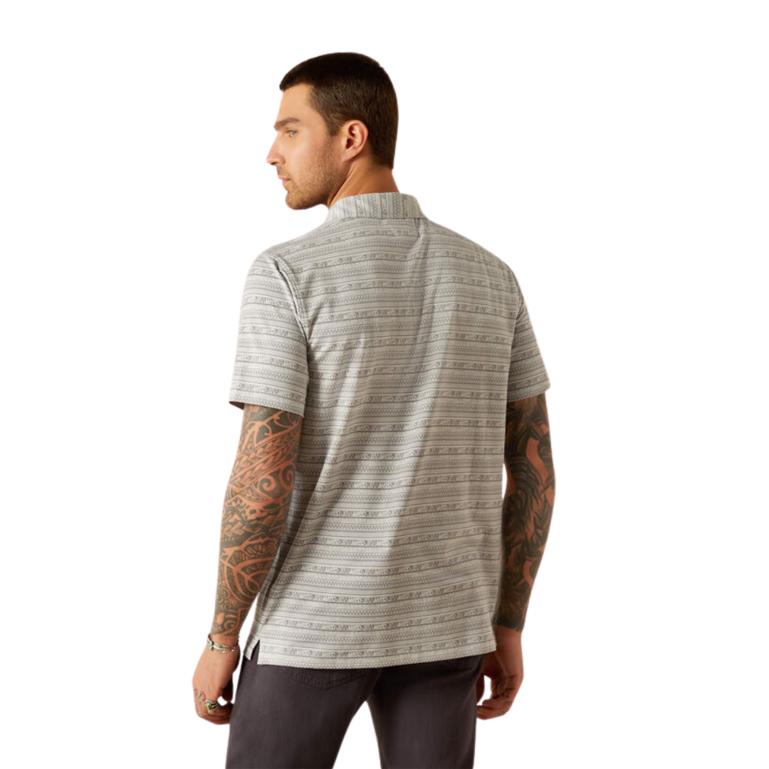 Ariat Men's Retro Polo Grey Shirt