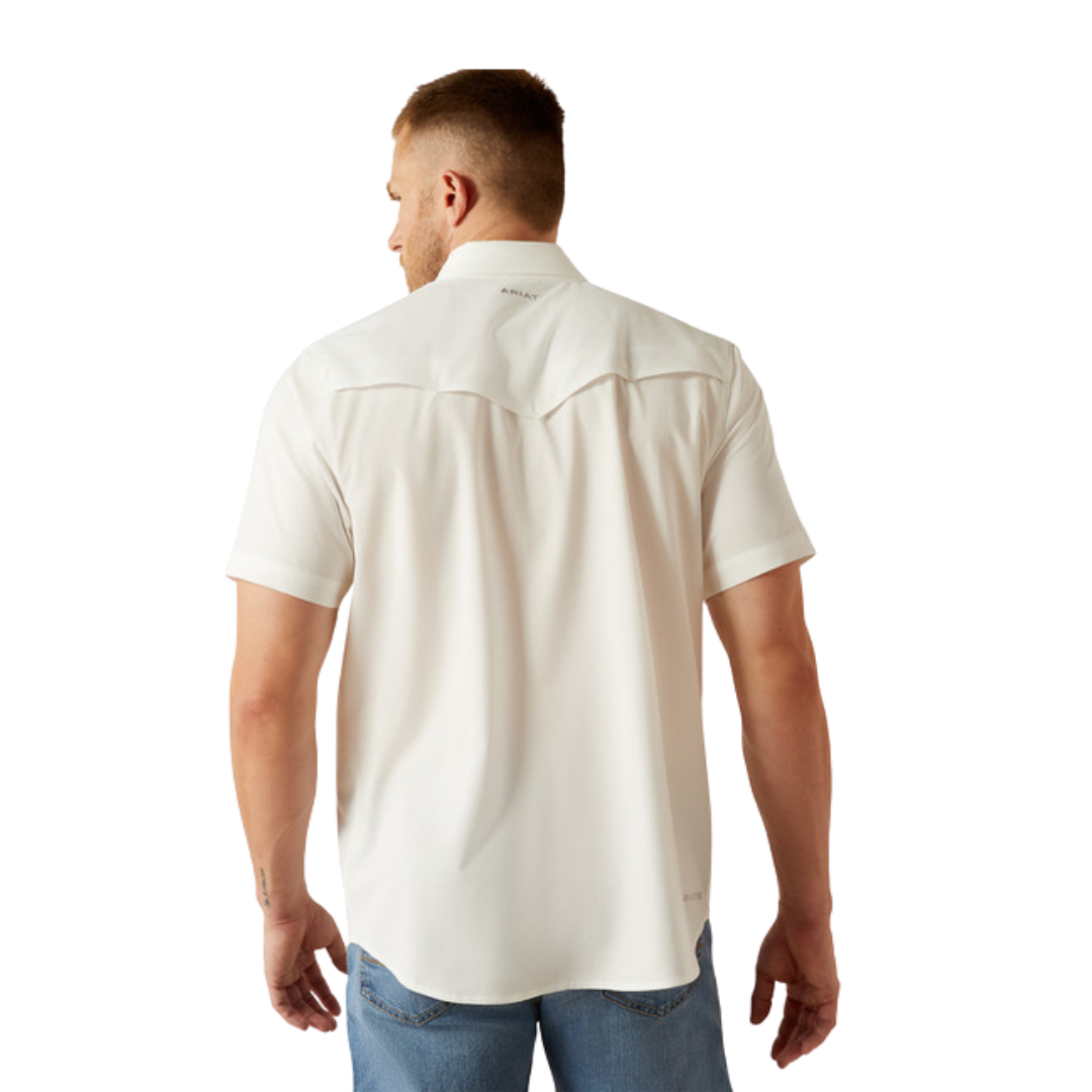 Ariat Men's Venttek Western Fitted White Shirt
