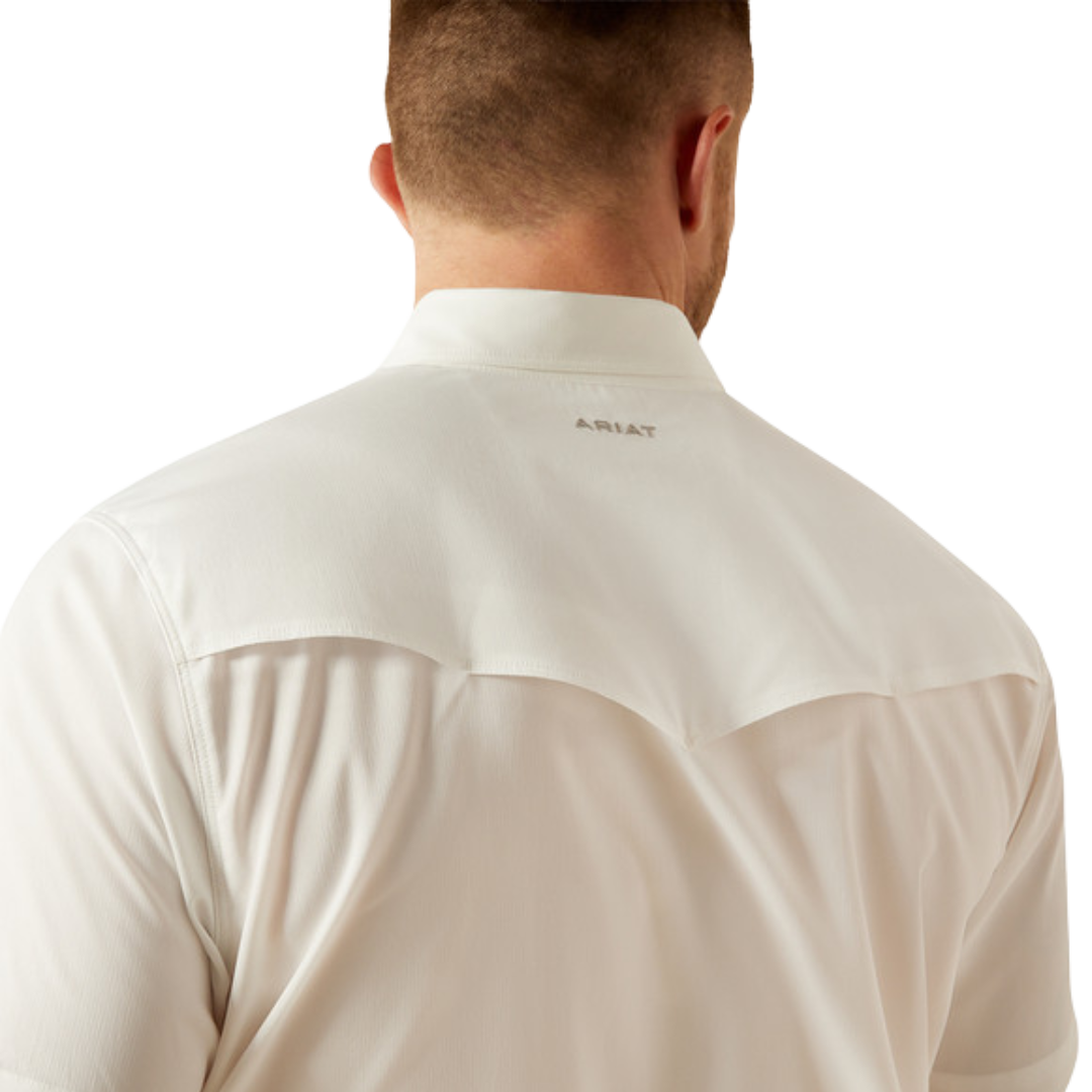 Ariat Men's Venttek Western Fitted White Shirt