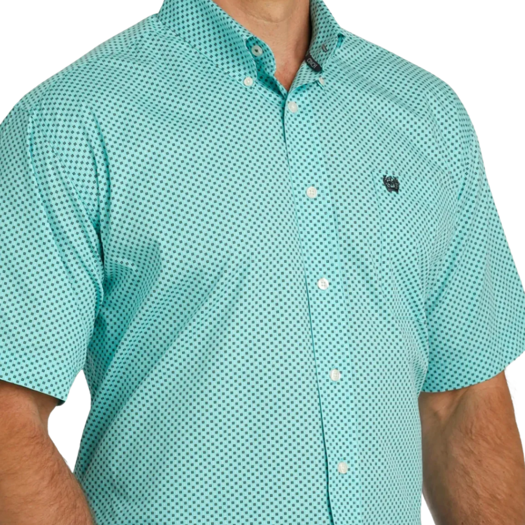 Cinch Men's Button Down Light Blue Shirt