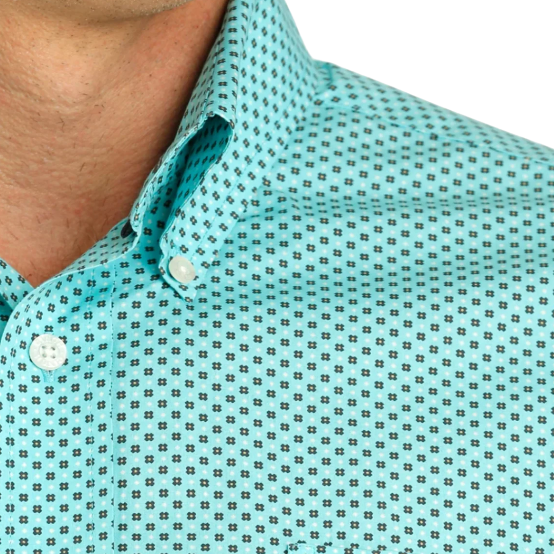 Cinch Men's Button Down Light Blue Shirt