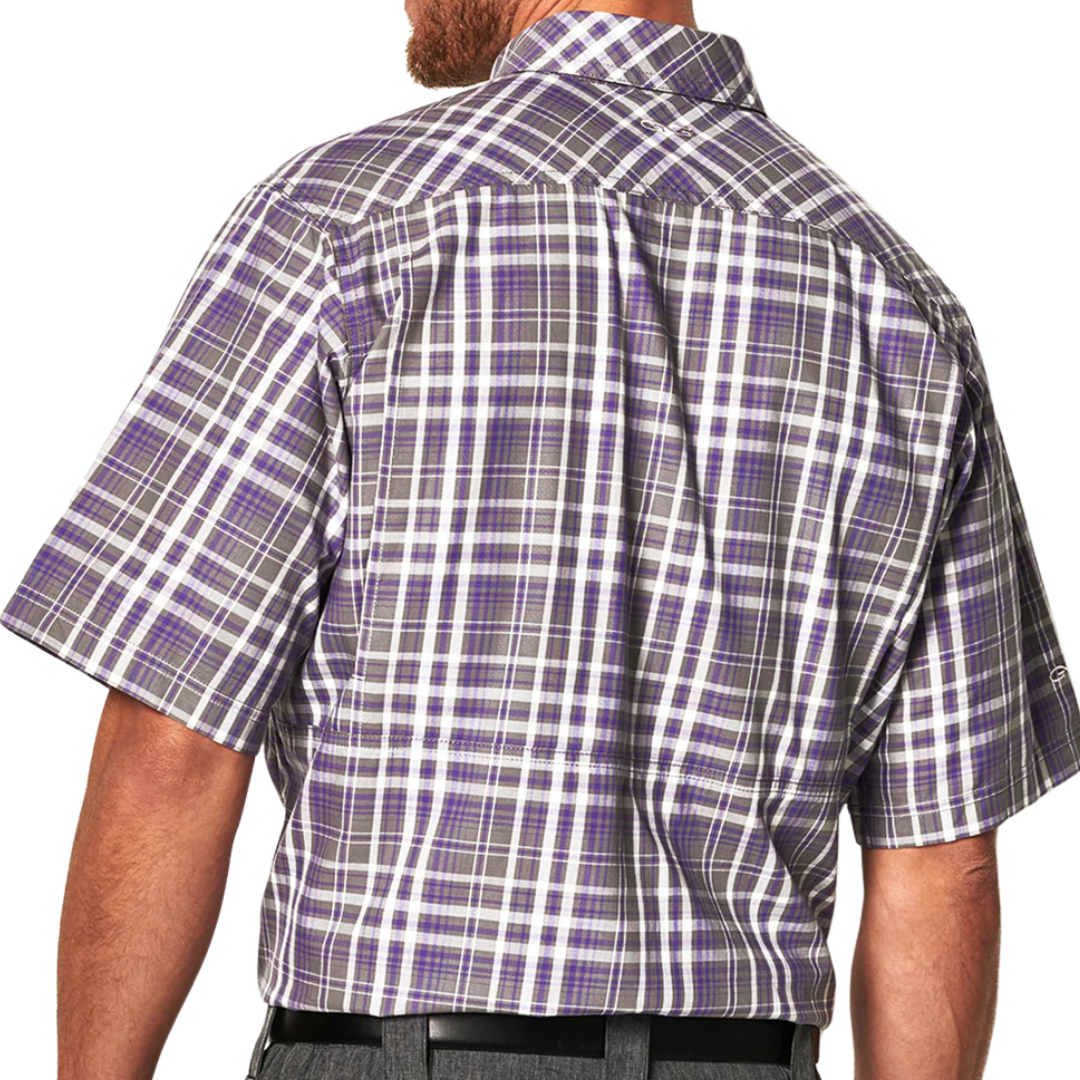 Gameguard Men's Plaid Purple Shirt