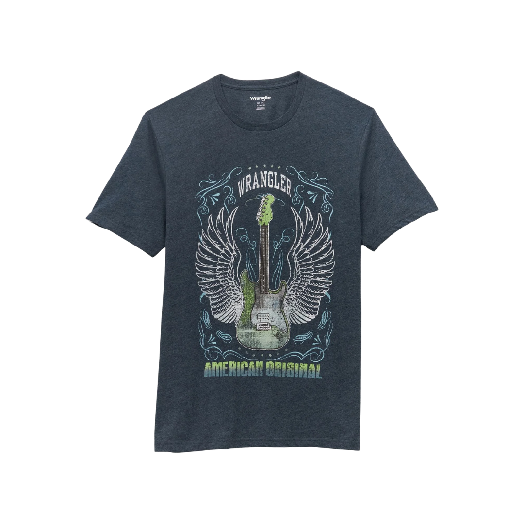 Wrangler Men's Dark Sapphire Heather Tee Shirt