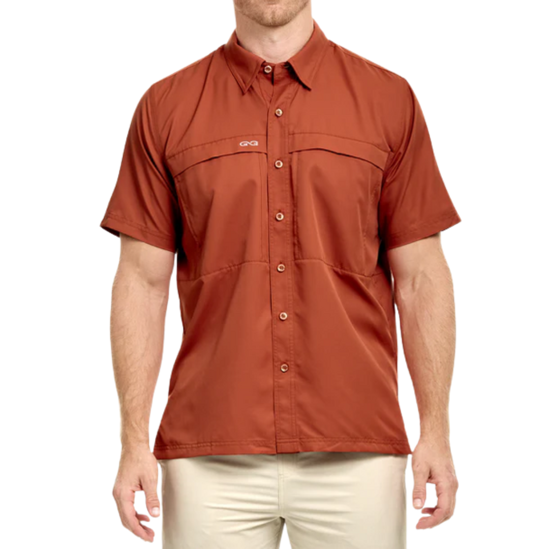 GameGuard Men's Explorer Microfiber Copper Red Shirt