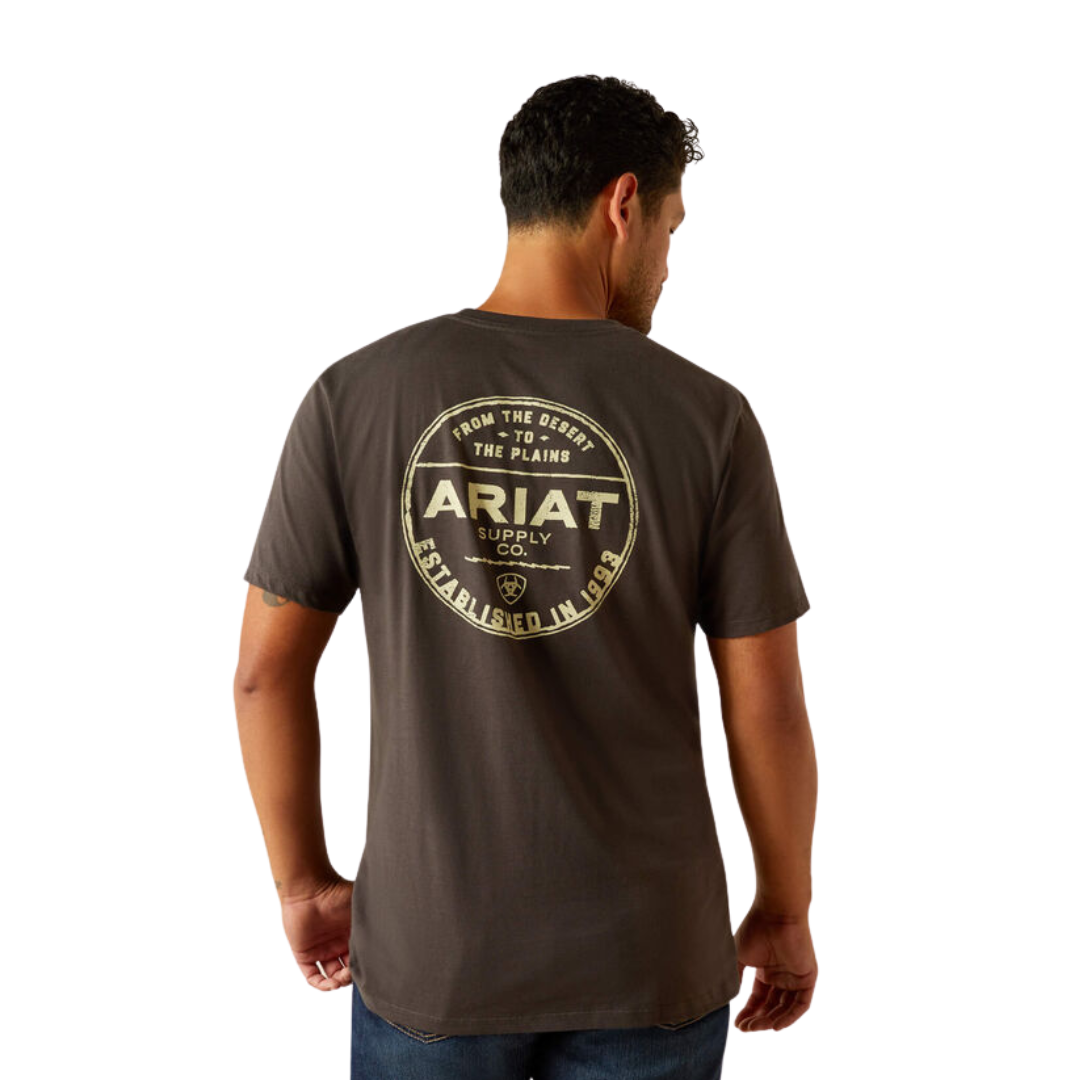 Ariat Men's Explore Circle Vintage Black Tee Shirt