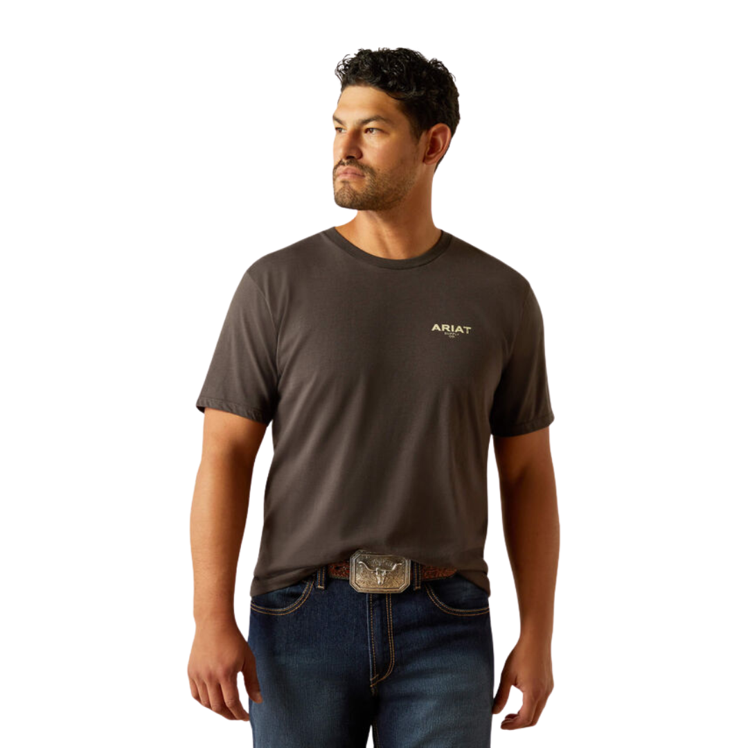 Ariat Men's Explore Circle Vintage Black Tee Shirt