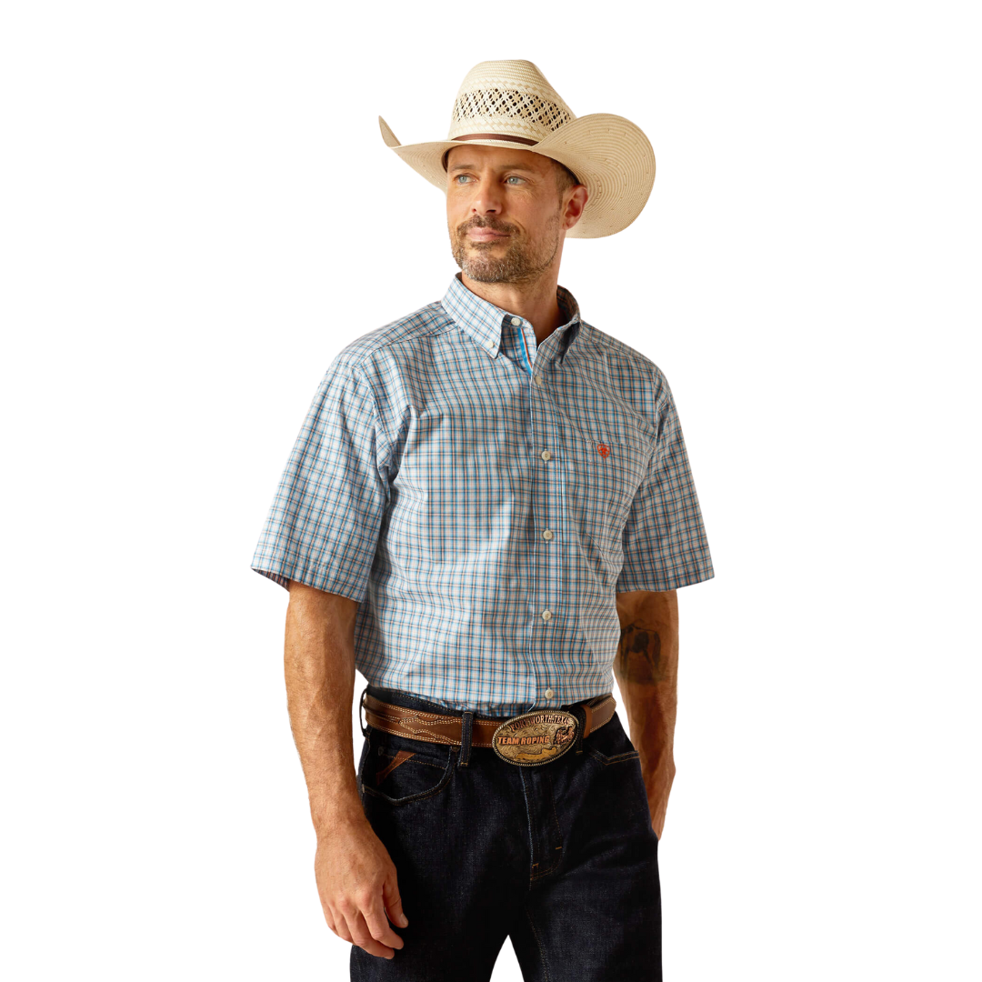 Ariat Men's Pro Series Richard Classic Fit Blue Shirt