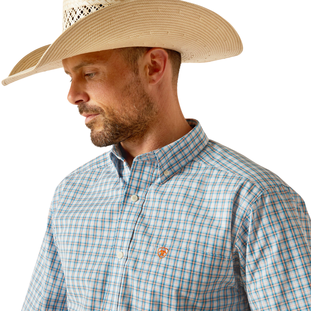 Ariat Men's Pro Series Richard Classic Fit Blue Shirt