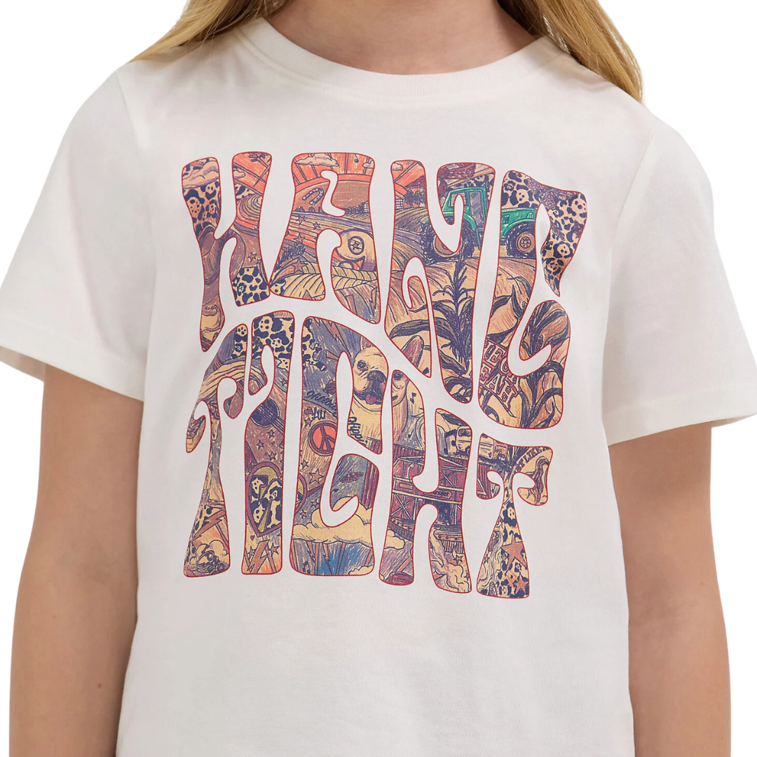 Wrangler Youth Girl's Lainey Wilson Hang White Shirt
