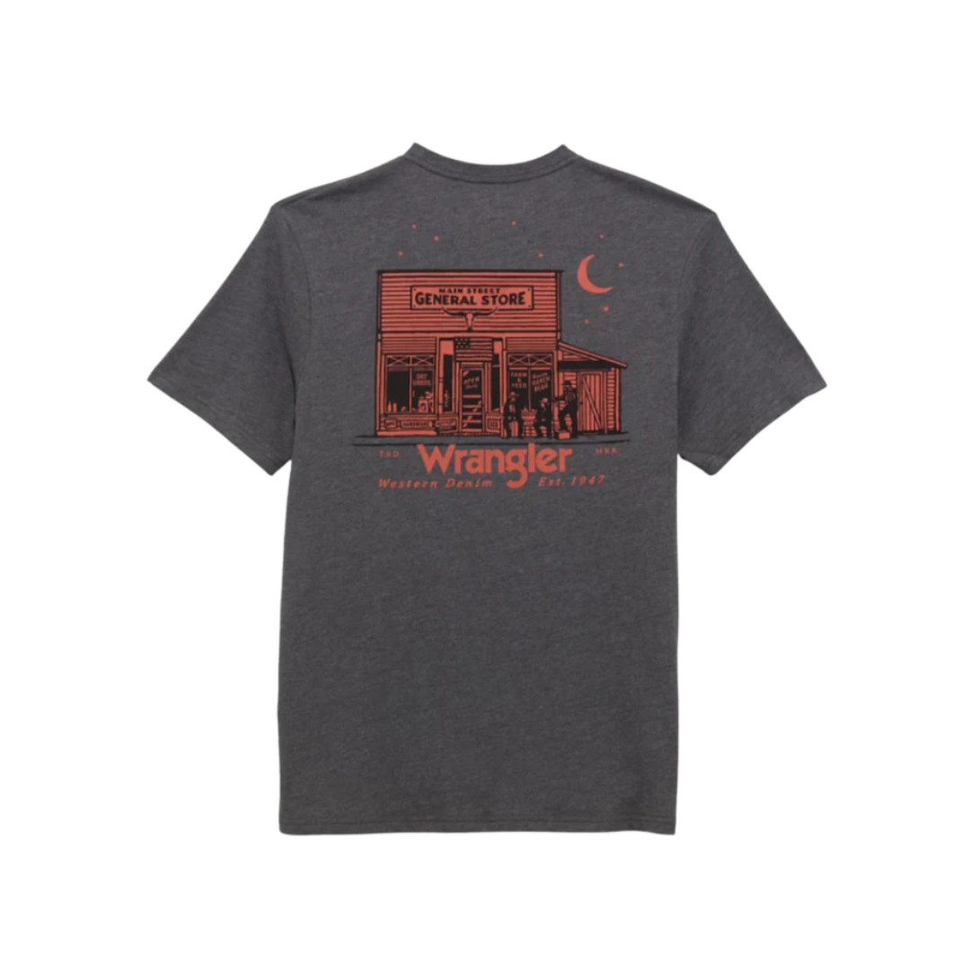 Wrangler Men's Graphic Tee Asphalt Heather T-Shirt