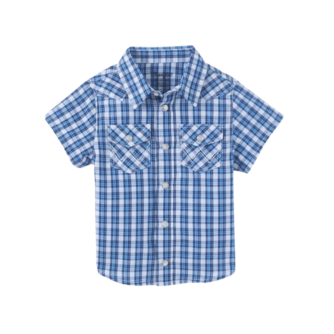 Wrangler Infant Boy's Woven Blue Shirt