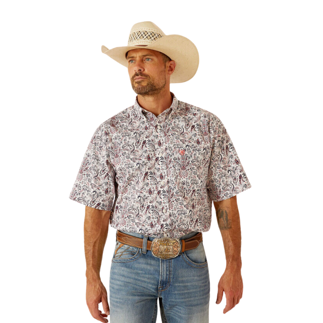 Ariat Men's Wrinkle Free Whitaker Classic Fit Peacoat Shirt