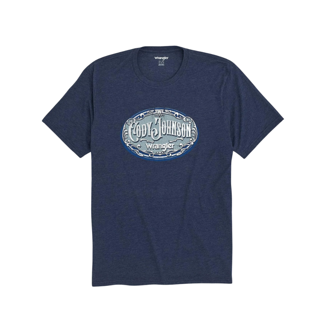 Wrangler Men's Cody Johnson Black Iris Tee Shirt